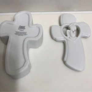 Precious Moments By Enesco 2000 Cross Ceramic Small Jewelry Cross, good conditio